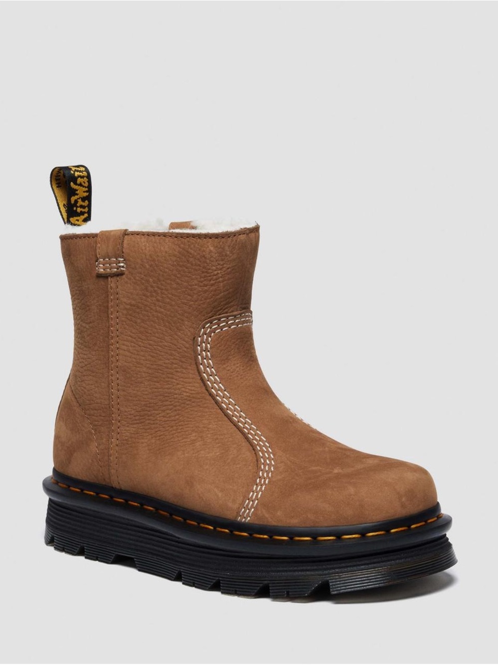 Dr. Martens ZEBZAG RIGGER WARM LINED SLIP ON NUBUCK BOOTS